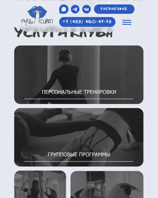 Путь Силы, сайт на телефоне